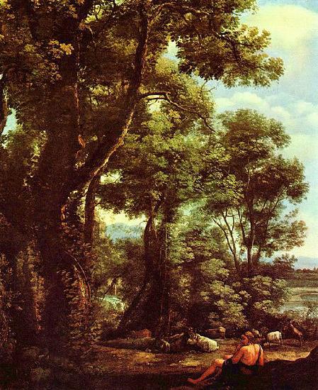 Claude Lorrain Landschaft mit Ziegenhirt oil painting image